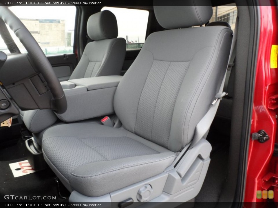 Steel Gray Interior Photo for the 2012 Ford F150 XLT SuperCrew 4x4 #58063420