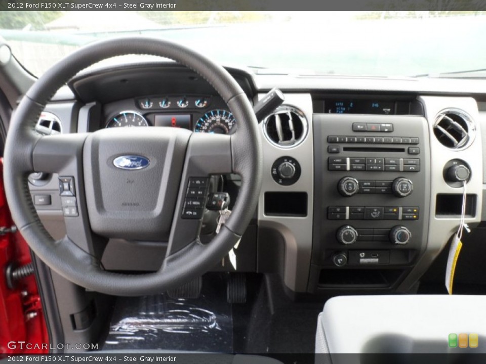 Steel Gray Interior Dashboard for the 2012 Ford F150 XLT SuperCrew 4x4 #58063438