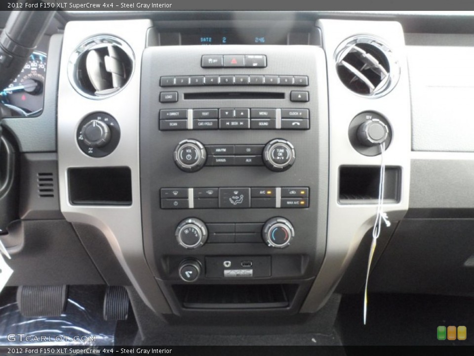 Steel Gray Interior Controls for the 2012 Ford F150 XLT SuperCrew 4x4 #58063447