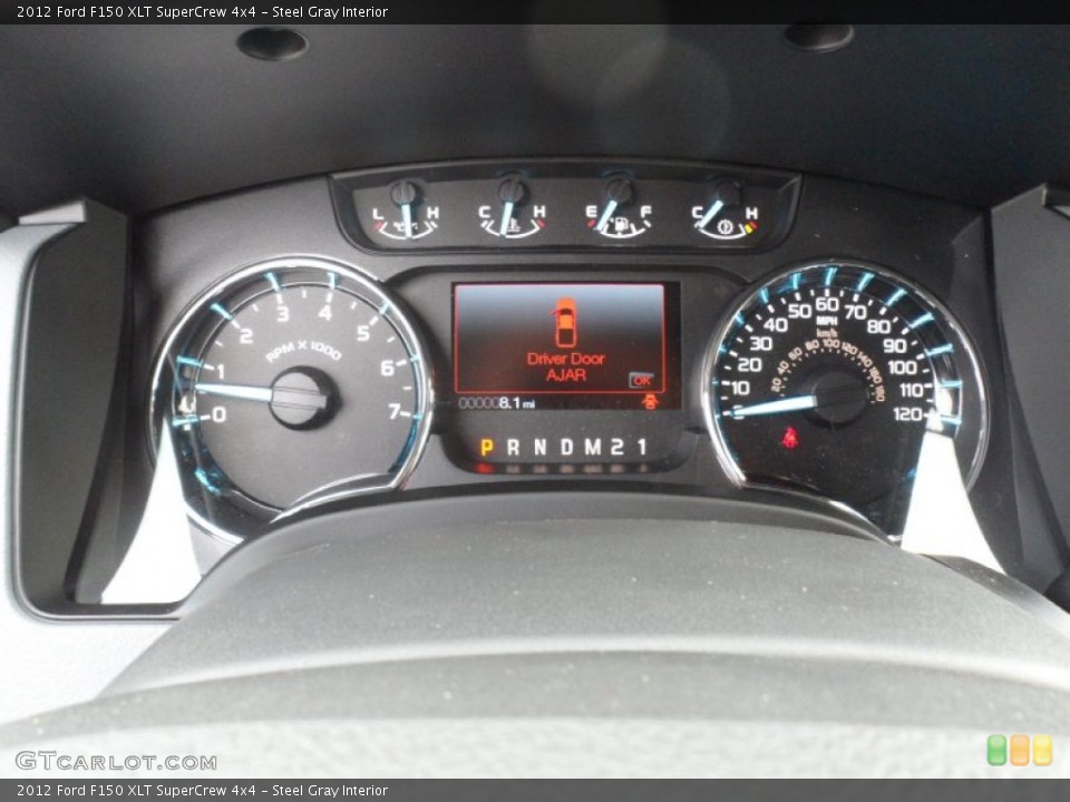 Steel Gray Interior Gauges for the 2012 Ford F150 XLT SuperCrew 4x4 #58063483