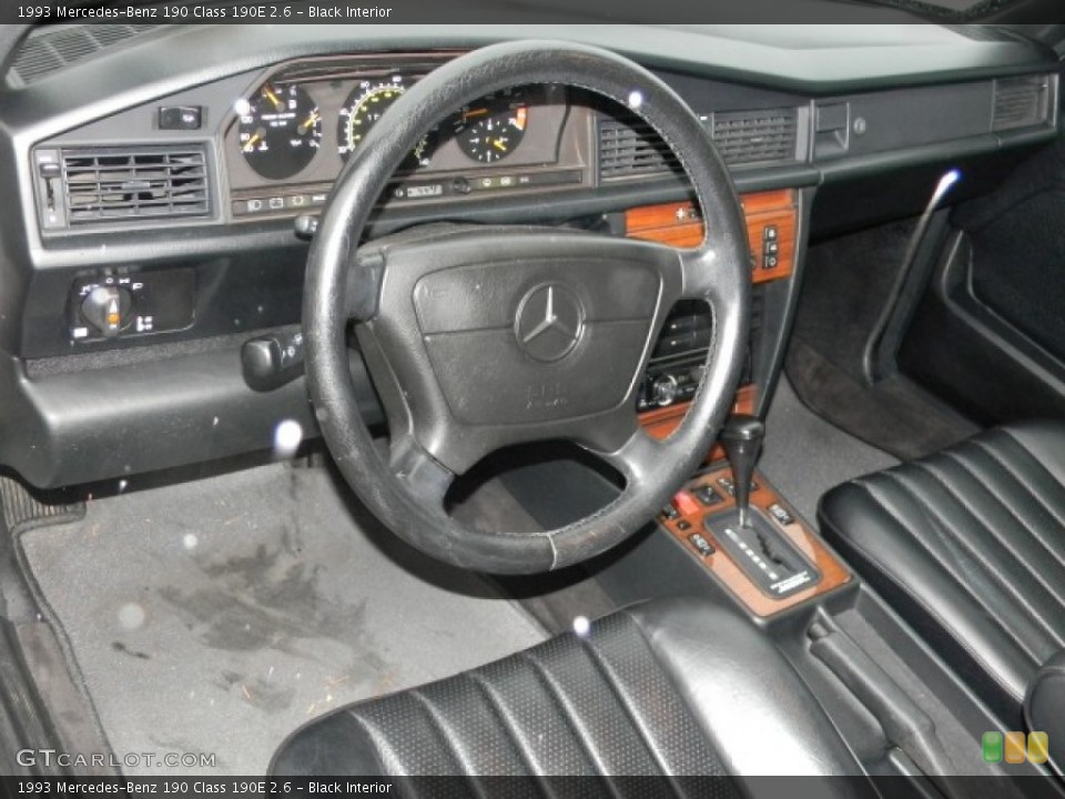 Black Interior Dashboard for the 1993 Mercedes-Benz 190 Class 190E 2.6 #58063618