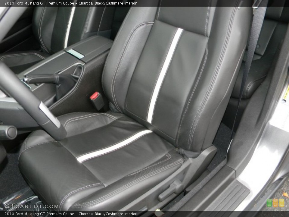 Charcoal Black/Cashmere Interior Photo for the 2010 Ford Mustang GT Premium Coupe #58064383