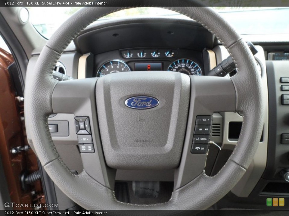 Pale Adobe Interior Steering Wheel for the 2012 Ford F150 XLT SuperCrew 4x4 #58064494