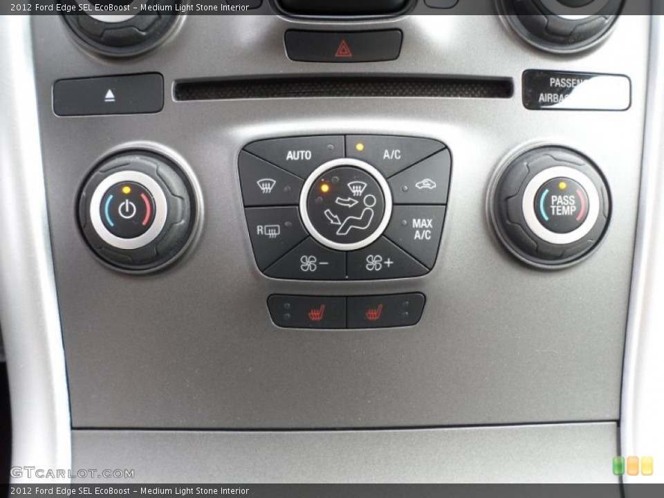 Medium Light Stone Interior Controls for the 2012 Ford Edge SEL EcoBoost #58065091