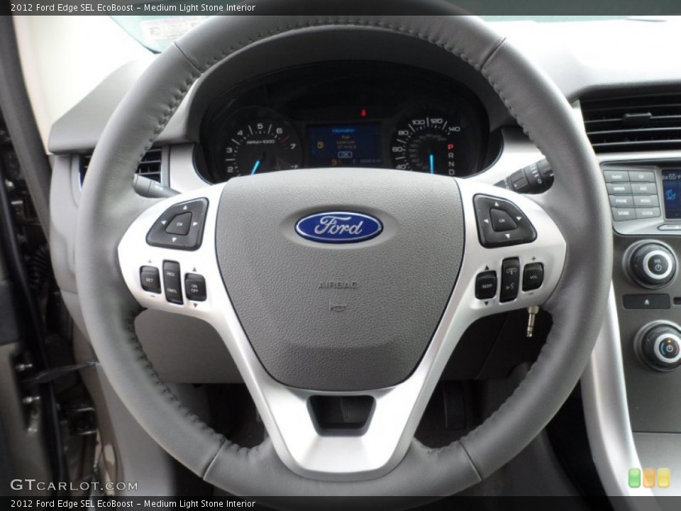 Medium Light Stone Interior Steering Wheel for the 2012 Ford Edge SEL EcoBoost #58065118