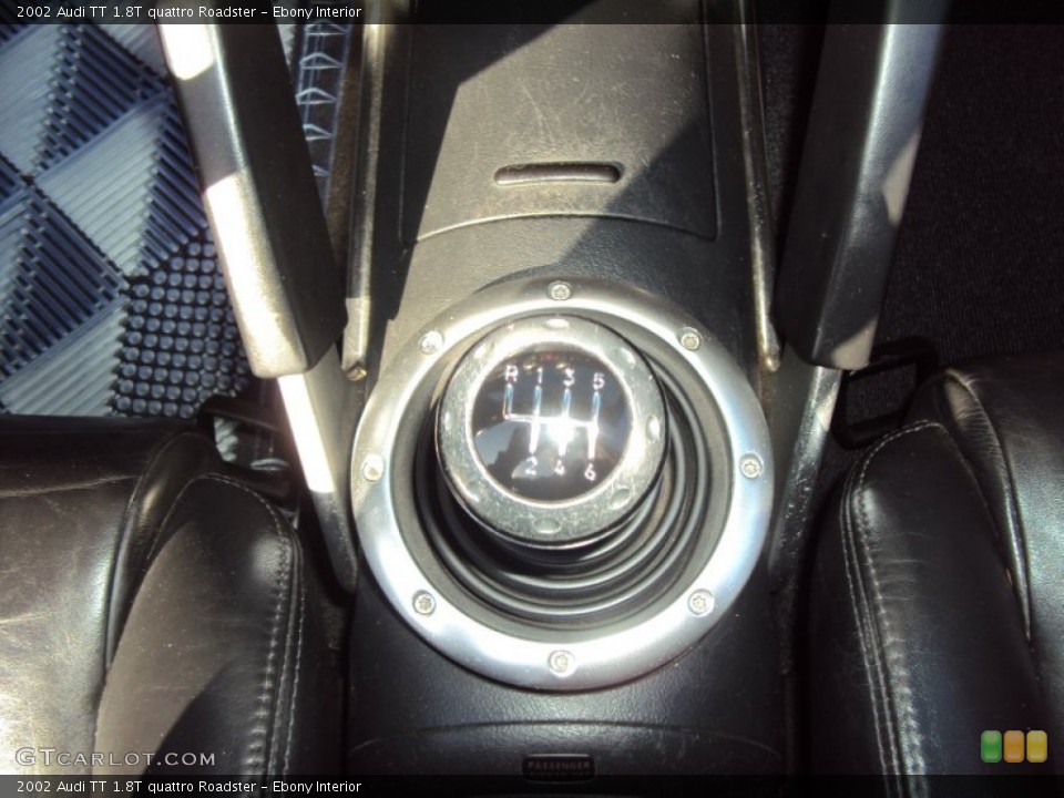 Ebony Interior Transmission for the 2002 Audi TT 1.8T quattro Roadster #58066851