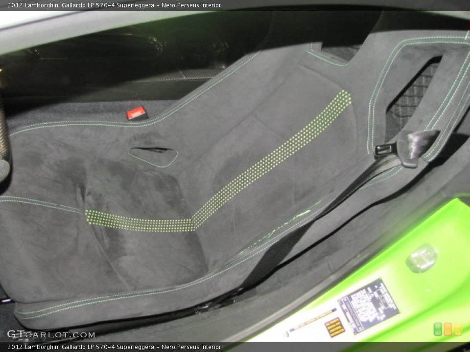 Nero Perseus Interior Front Seat for the 2012 Lamborghini Gallardo LP 570-4 Superleggera #58067040