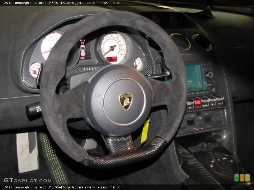 Nero Perseus Interior Steering Wheel for the 2012 Lamborghini Gallardo LP 570-4 Superleggera #58067055