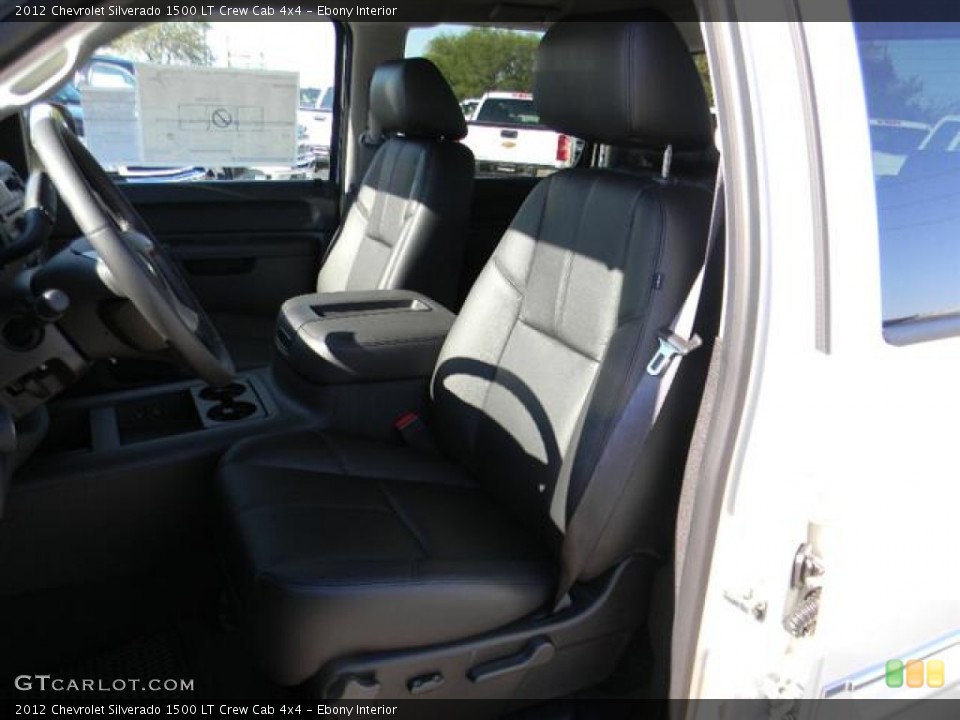 Ebony Interior Photo for the 2012 Chevrolet Silverado 1500 LT Crew Cab 4x4 #58067701