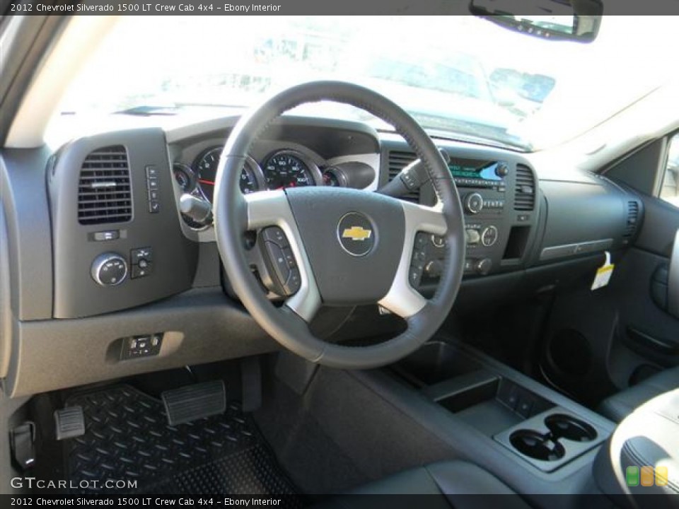 Ebony Interior Dashboard for the 2012 Chevrolet Silverado 1500 LT Crew Cab 4x4 #58067710