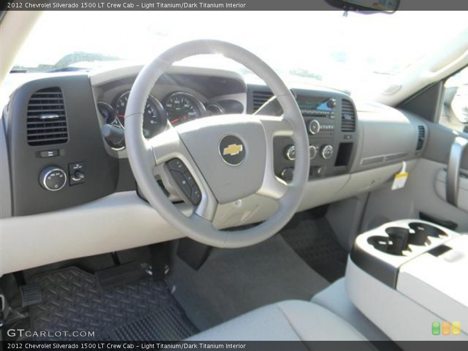 Light Titanium/Dark Titanium Interior Dashboard for the 2012 Chevrolet Silverado 1500 LT Crew Cab #58070826
