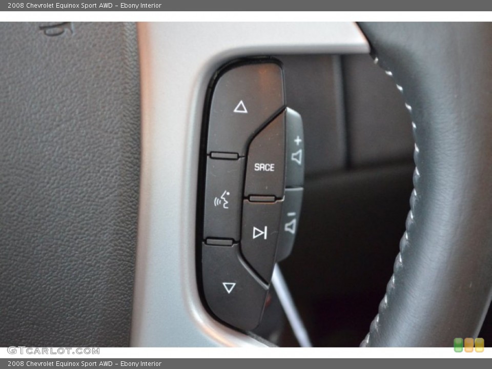 Ebony Interior Controls for the 2008 Chevrolet Equinox Sport AWD #58071573