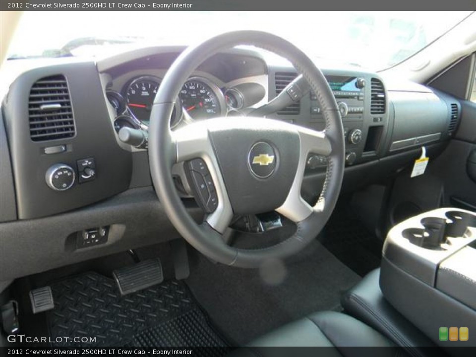 Ebony Interior Dashboard for the 2012 Chevrolet Silverado 2500HD LT Crew Cab #58072319