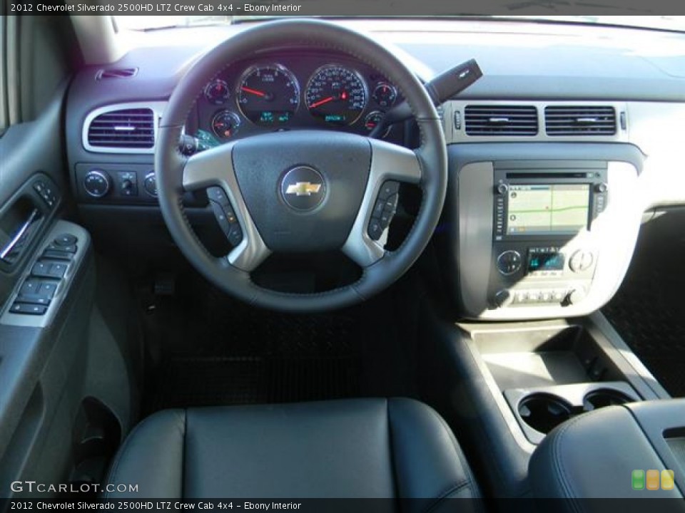 Ebony Interior Dashboard for the 2012 Chevrolet Silverado 2500HD LTZ Crew Cab 4x4 #58073662