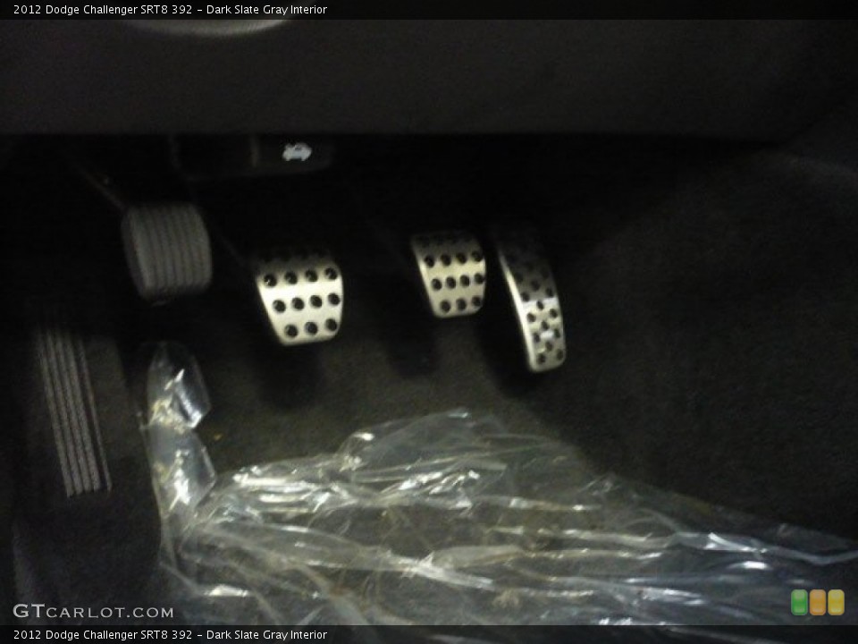 Dark Slate Gray Interior Controls for the 2012 Dodge Challenger SRT8 392 #58074326