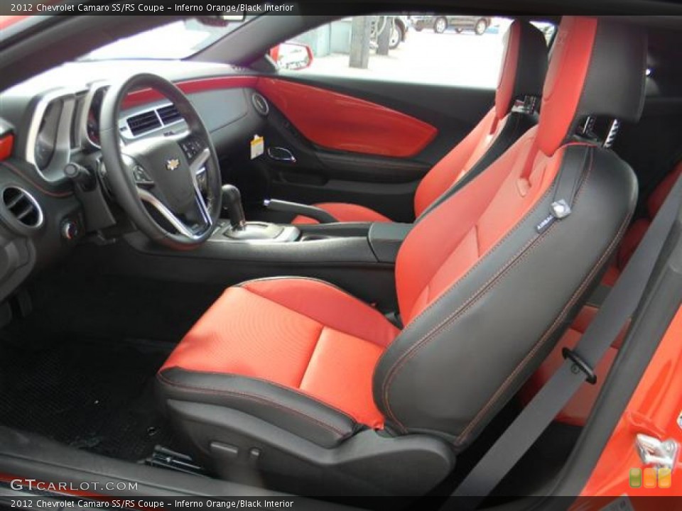 Inferno Orange/Black Interior Photo for the 2012 Chevrolet Camaro SS/RS Coupe #58074356