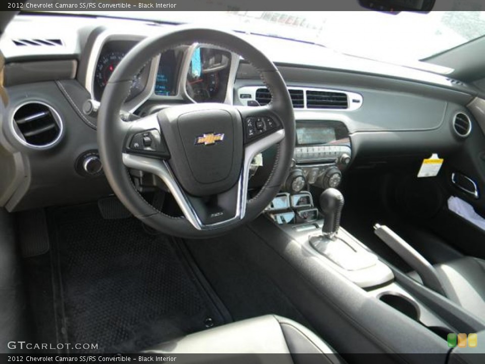 Black Interior Dashboard for the 2012 Chevrolet Camaro SS/RS Convertible #58075116