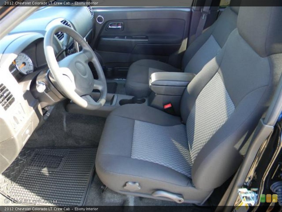 Ebony Interior Photo for the 2012 Chevrolet Colorado LT Crew Cab #58075255