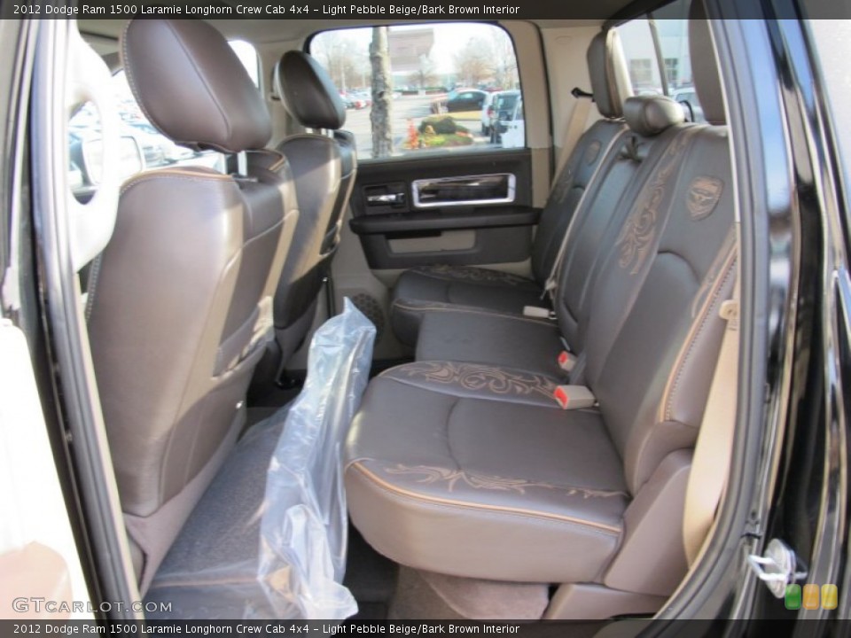 Light Pebble Beige/Bark Brown Interior Photo for the 2012 Dodge Ram 1500 Laramie Longhorn Crew Cab 4x4 #58076281