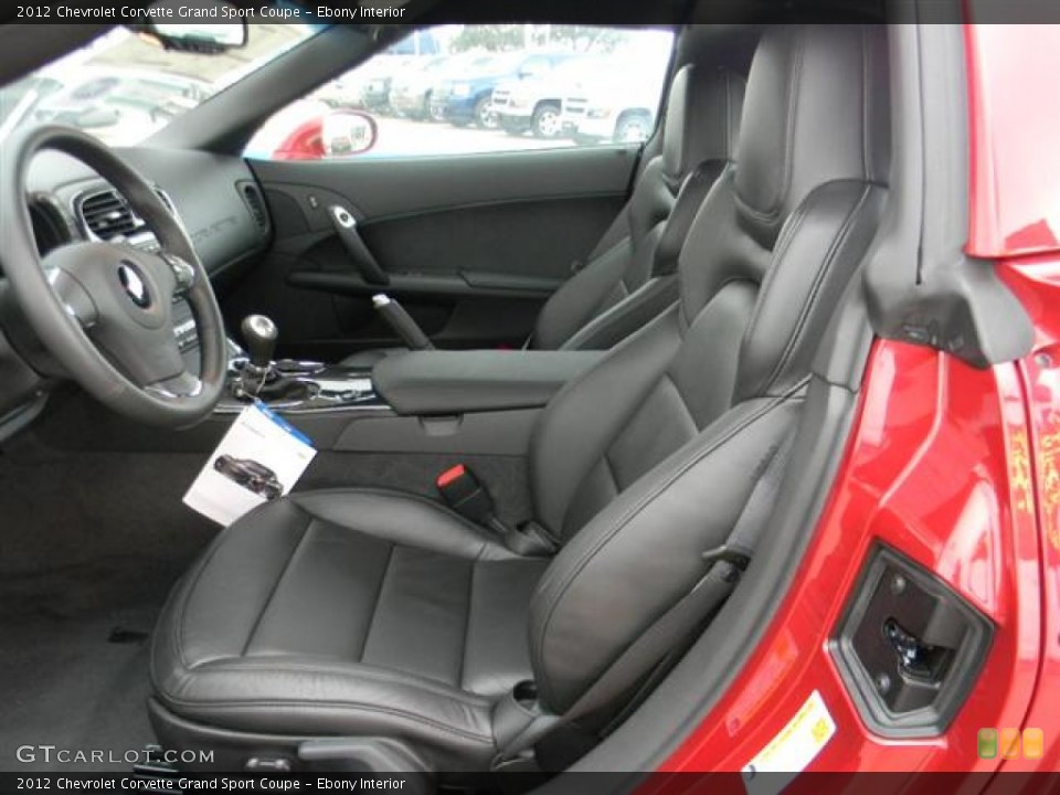 Ebony Interior Photo for the 2012 Chevrolet Corvette Grand Sport Coupe #58076474