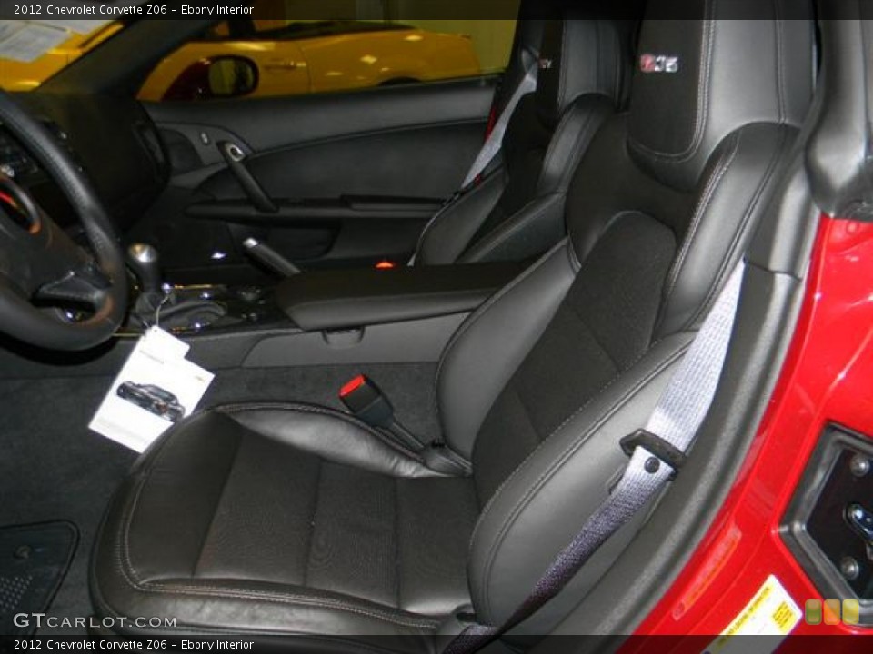 Ebony Interior Photo for the 2012 Chevrolet Corvette Z06 #58076582