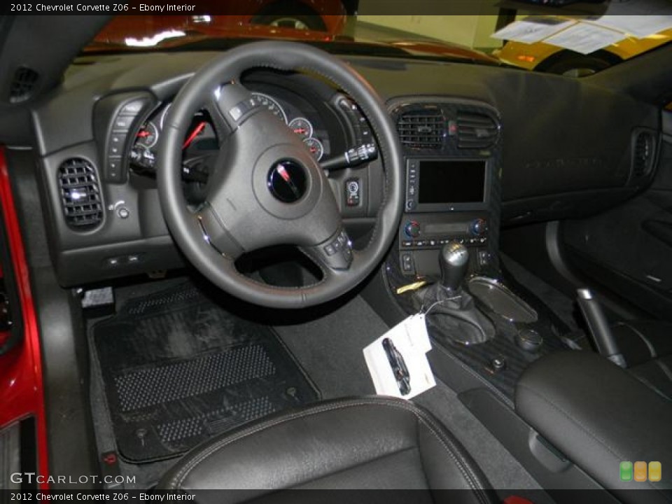 Ebony Interior Dashboard for the 2012 Chevrolet Corvette Z06 #58076590