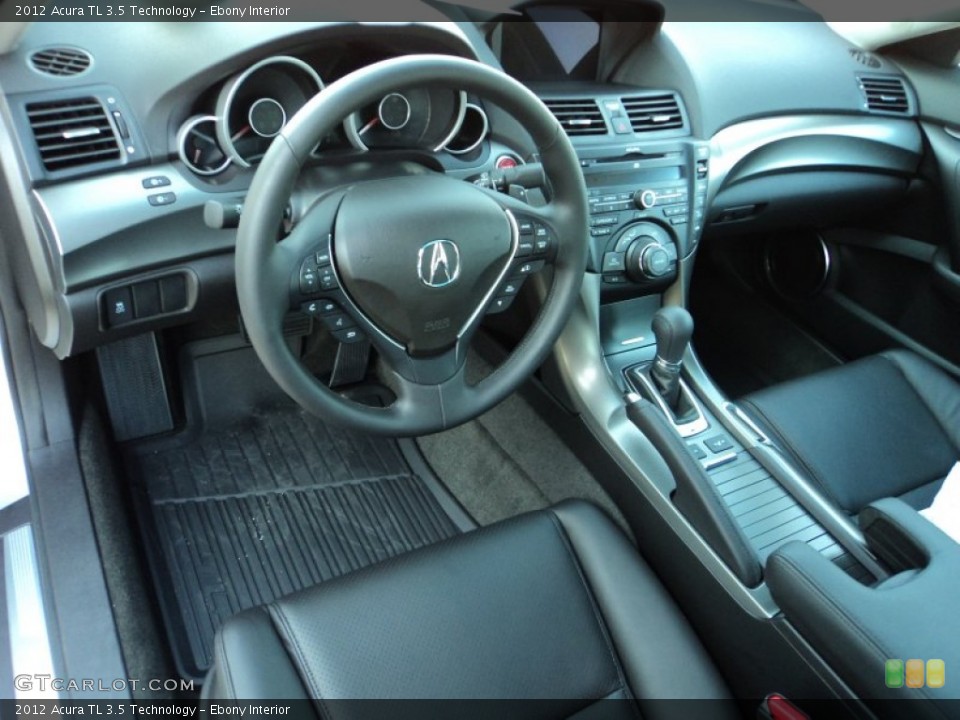 Ebony Interior Dashboard for the 2012 Acura TL 3.5 Technology #58076799