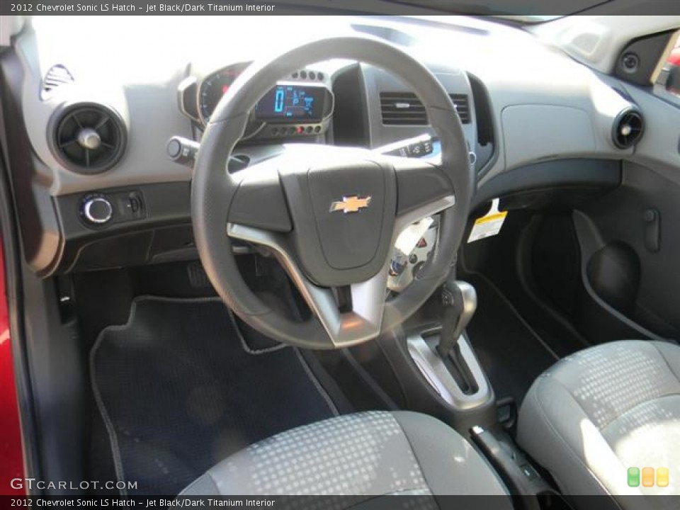 Jet Black/Dark Titanium Interior Dashboard for the 2012 Chevrolet Sonic LS Hatch #58076808
