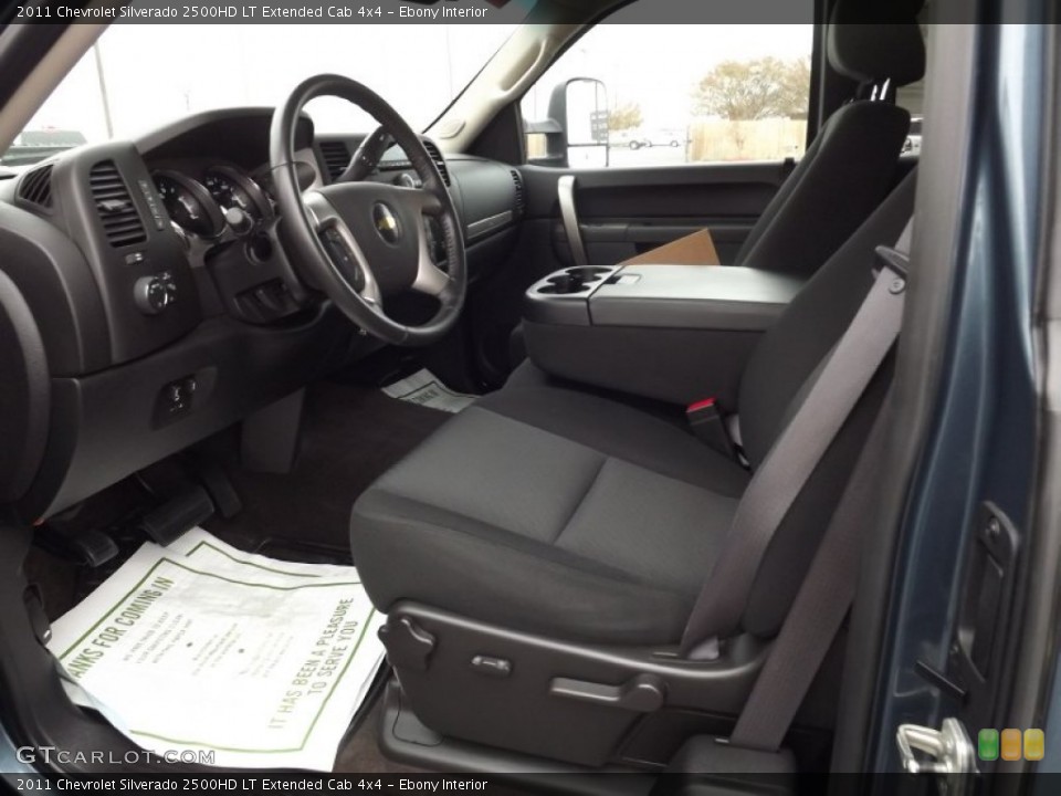 Ebony Interior Photo for the 2011 Chevrolet Silverado 2500HD LT Extended Cab 4x4 #58077671