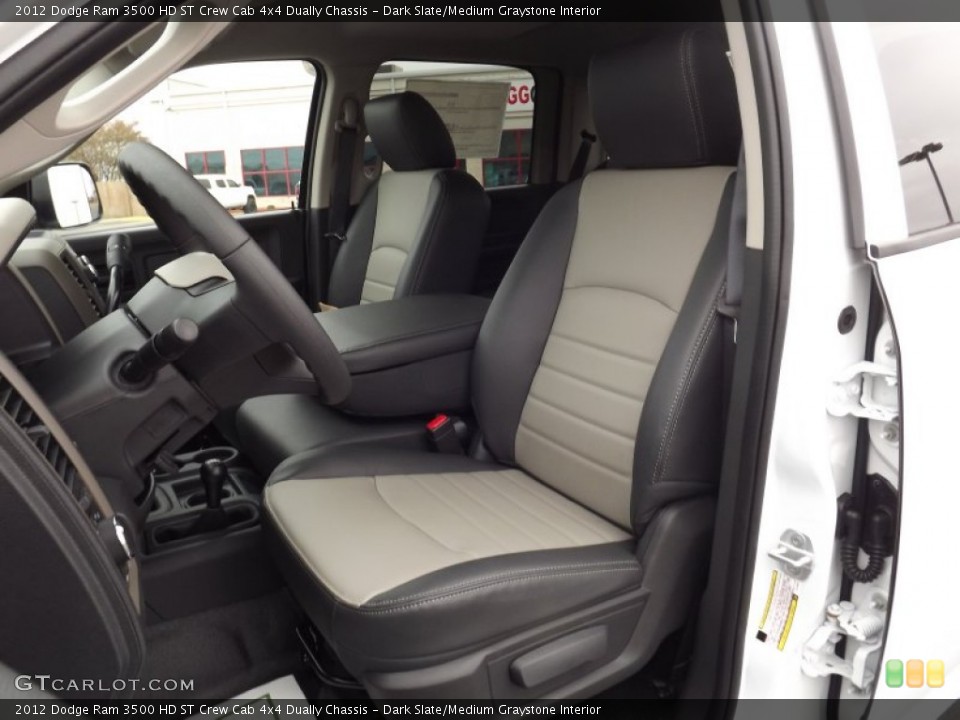 Dark Slate/Medium Graystone Interior Photo for the 2012 Dodge Ram 3500 HD ST Crew Cab 4x4 Dually Chassis #58081301