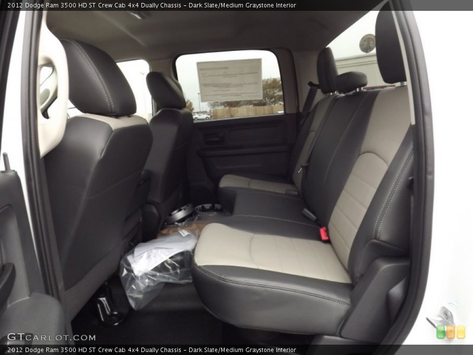 Dark Slate/Medium Graystone Interior Photo for the 2012 Dodge Ram 3500 HD ST Crew Cab 4x4 Dually Chassis #58081316