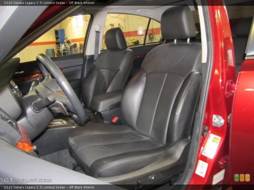 Off Black Interior Photo for the 2010 Subaru Legacy 2.5i Limited Sedan #58084620