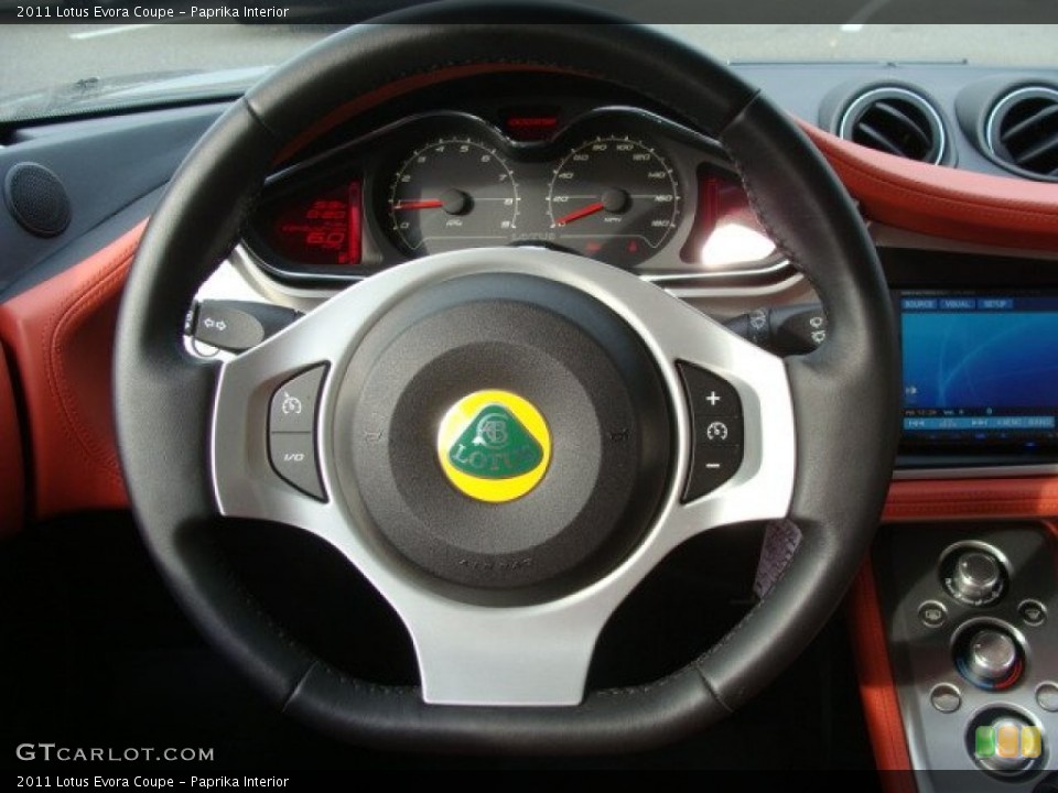 Paprika Interior Steering Wheel for the 2011 Lotus Evora Coupe #58095791