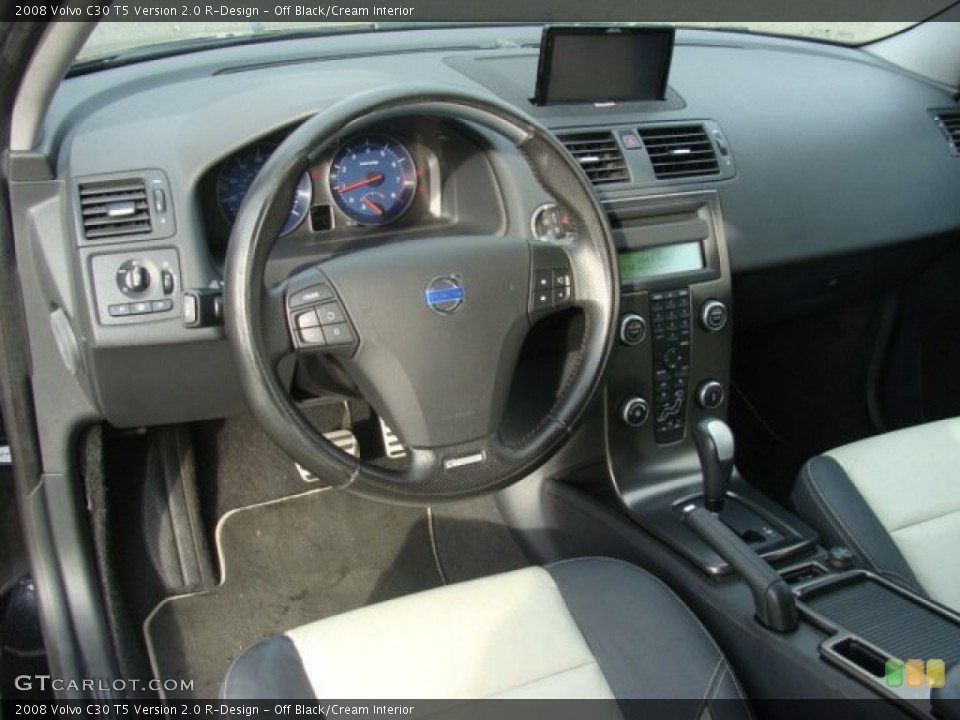 Off Black/Cream Interior Dashboard for the 2008 Volvo C30 T5 Version 2.0 R-Design #58096172