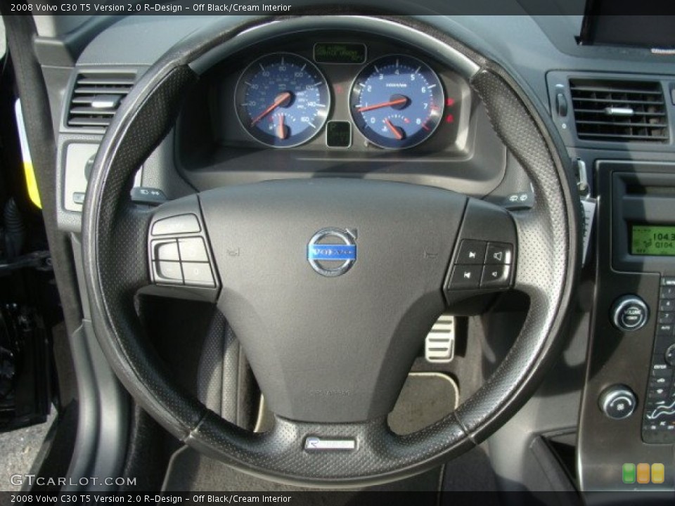 Off Black/Cream Interior Steering Wheel for the 2008 Volvo C30 T5 Version 2.0 R-Design #58096208