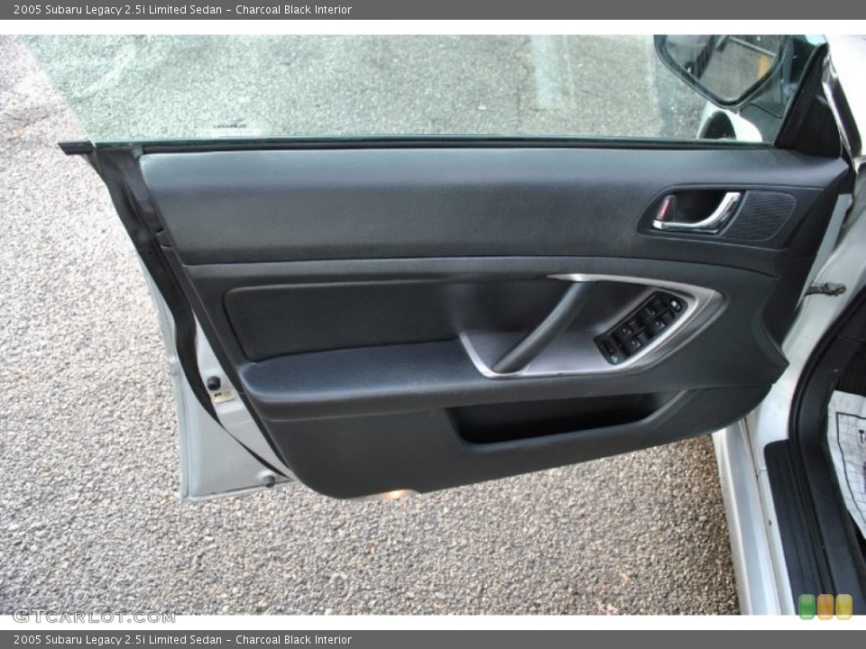 Charcoal Black Interior Door Panel for the 2005 Subaru Legacy 2.5i Limited Sedan #58098623