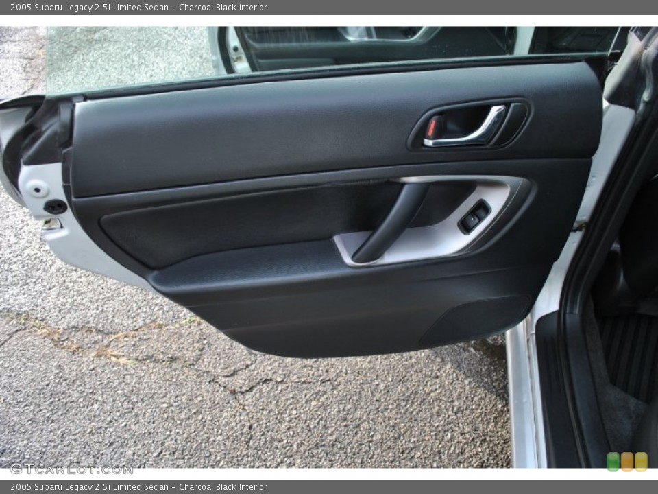 Charcoal Black Interior Door Panel for the 2005 Subaru Legacy 2.5i Limited Sedan #58098632