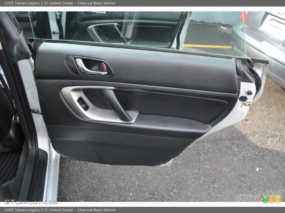 Charcoal Black Interior Door Panel for the 2005 Subaru Legacy 2.5i Limited Sedan #58098641