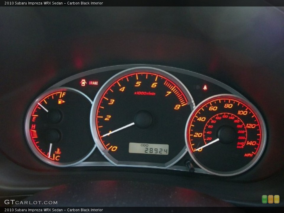Carbon Black Interior Gauges for the 2010 Subaru Impreza WRX Sedan #58102574