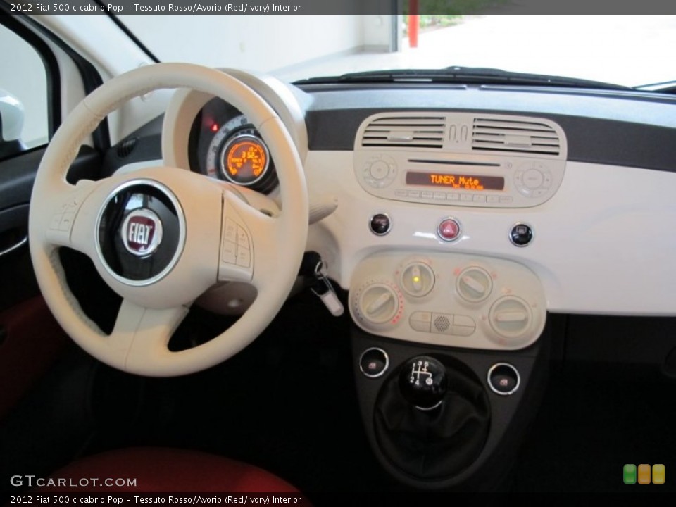 Tessuto Rosso/Avorio (Red/Ivory) Interior Dashboard for the 2012 Fiat 500 c cabrio Pop #58109265