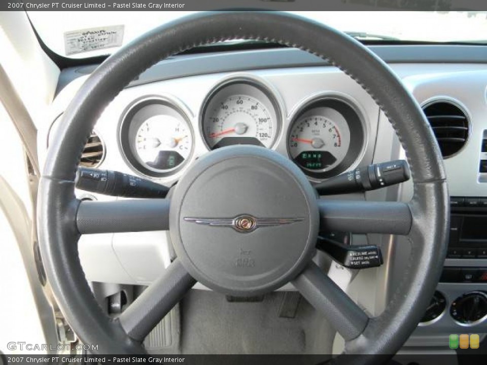 Pastel Slate Gray Interior Steering Wheel for the 2007 Chrysler PT Cruiser Limited #58111859