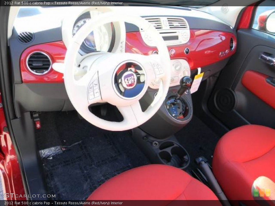 Tessuto Rosso/Avorio (Red/Ivory) Interior Dashboard for the 2012 Fiat 500 c cabrio Pop #58112033