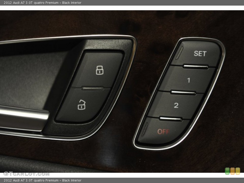 Black Interior Controls for the 2012 Audi A7 3.0T quattro Premium #58112611