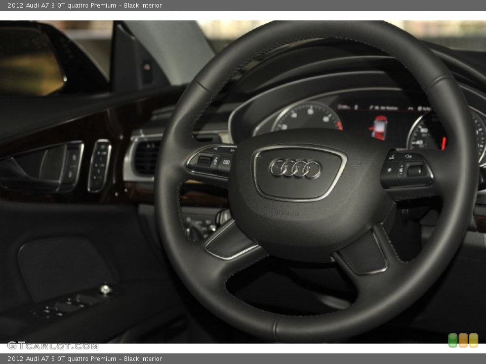 Black Interior Steering Wheel for the 2012 Audi A7 3.0T quattro Premium #58112759