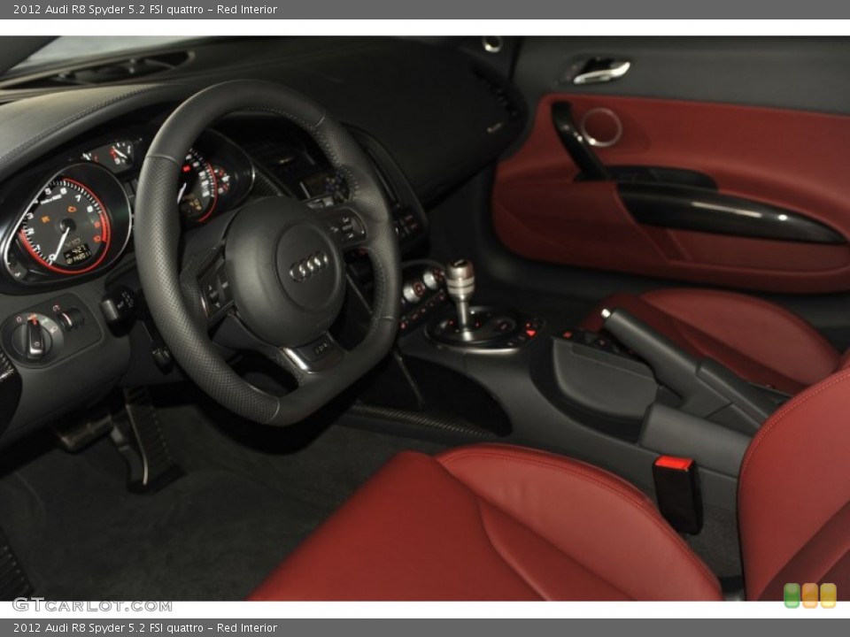 Red Interior Photo for the 2012 Audi R8 Spyder 5.2 FSI quattro #58113278
