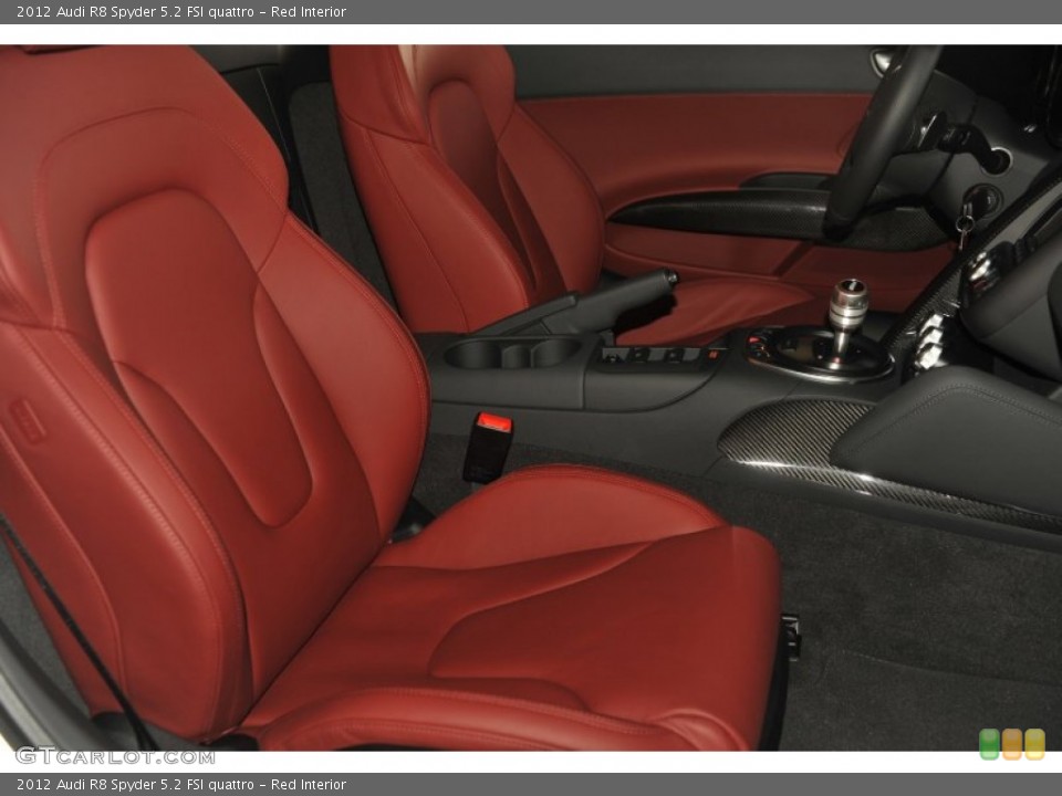 Red Interior Photo for the 2012 Audi R8 Spyder 5.2 FSI quattro #58113446