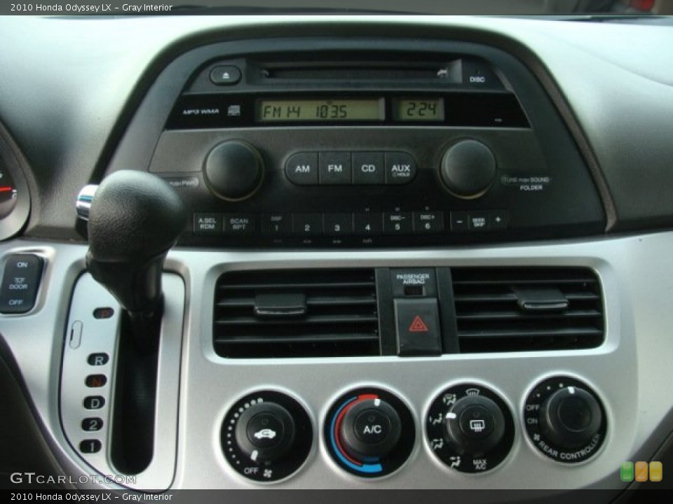 Gray Interior Controls for the 2010 Honda Odyssey LX #58115183