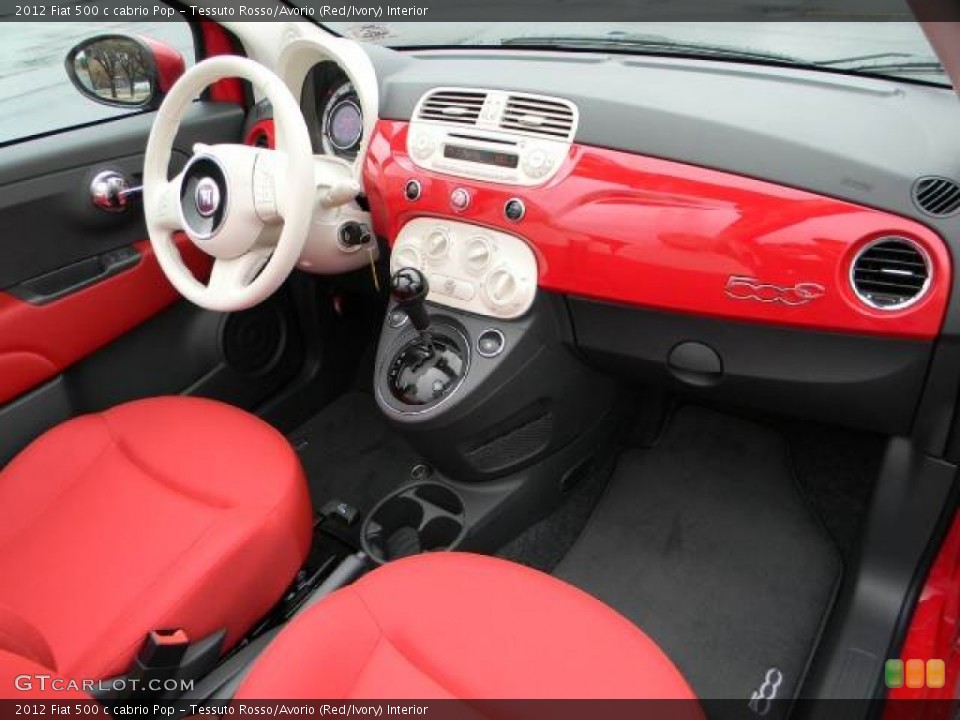 Tessuto Rosso/Avorio (Red/Ivory) Interior Dashboard for the 2012 Fiat 500 c cabrio Pop #58115471