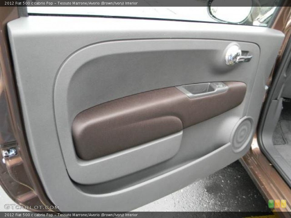 Tessuto Marrone/Avorio (Brown/Ivory) Interior Door Panel for the 2012 Fiat 500 c cabrio Pop #58115645