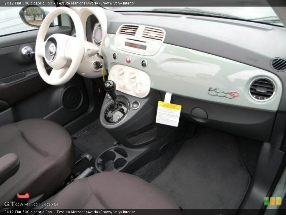 Tessuto Marrone/Avorio (Brown/Ivory) Interior Dashboard for the 2012 Fiat 500 c cabrio Pop #58115696
